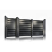 Set porti aluminiu 900x1800 + 3000x1800 mm, model Baldur, gri antracit