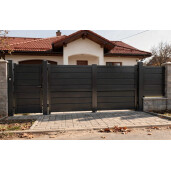Set porti aluminiu 900x1800 + 3000x1800 mm, model Baldur, gri antracit