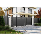 Set porti aluminiu 900x1800 + 3000x1800 mm, model Samurai, gri antracit