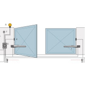 ​Automatizare porti batante 2x3m Nice Toona4024KCE​