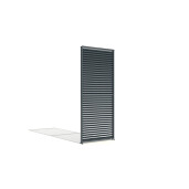Paravan din Jaluzele Ajustabile Manual pentru Pergola, 1230x2285mm, Structura Gri RAL 7016