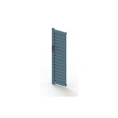 Poarta culisanta aluminiu 3000x1800 mm, model Jaluzea Deluxe, gri antracit