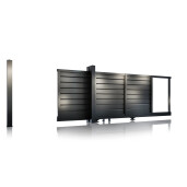 Poarta autoportanta aluminiu 5800x1800 mm, model Baldur, gri antracit