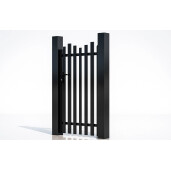 Poarta pietonala aluminiu 900x1800 mm, model Light Wave, negru