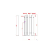 Poarta pietonala aluminiu 900x1800 mm, model Light Wave, negru